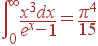 \int_0^{\infty}\frac{x^3 dx}{e^x-1}=\frac{\pi^4}{15}