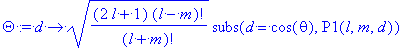 Theta := proc (d) options operator, arrow; sqrt((2* .